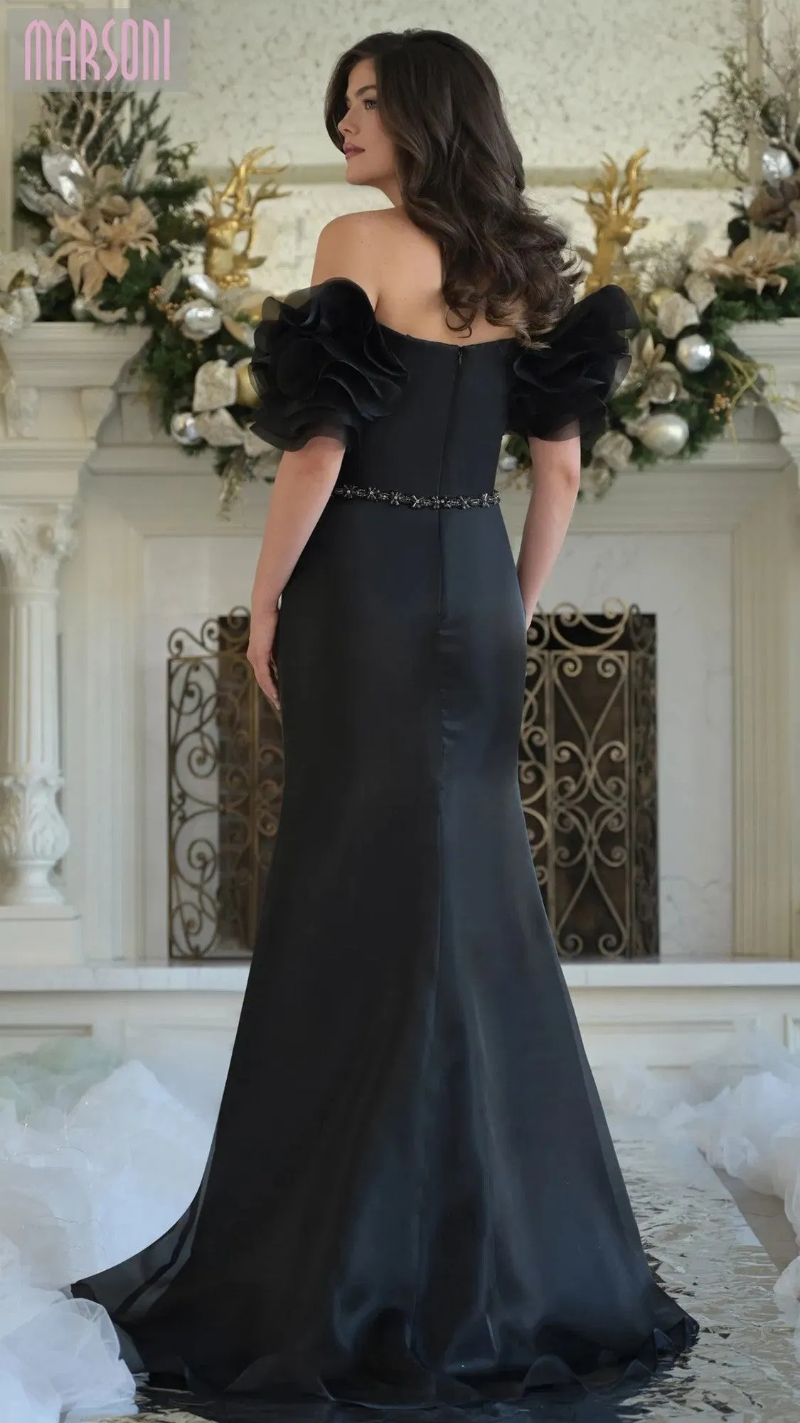 Long Formal Dress: Marsoni MV1353 sold by PromGirl product image thumbnail 2