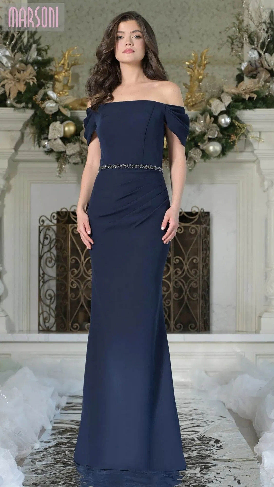 Long Formal Dress: Marsoni MV1352 sold by PromGirl product image thumbnail 4