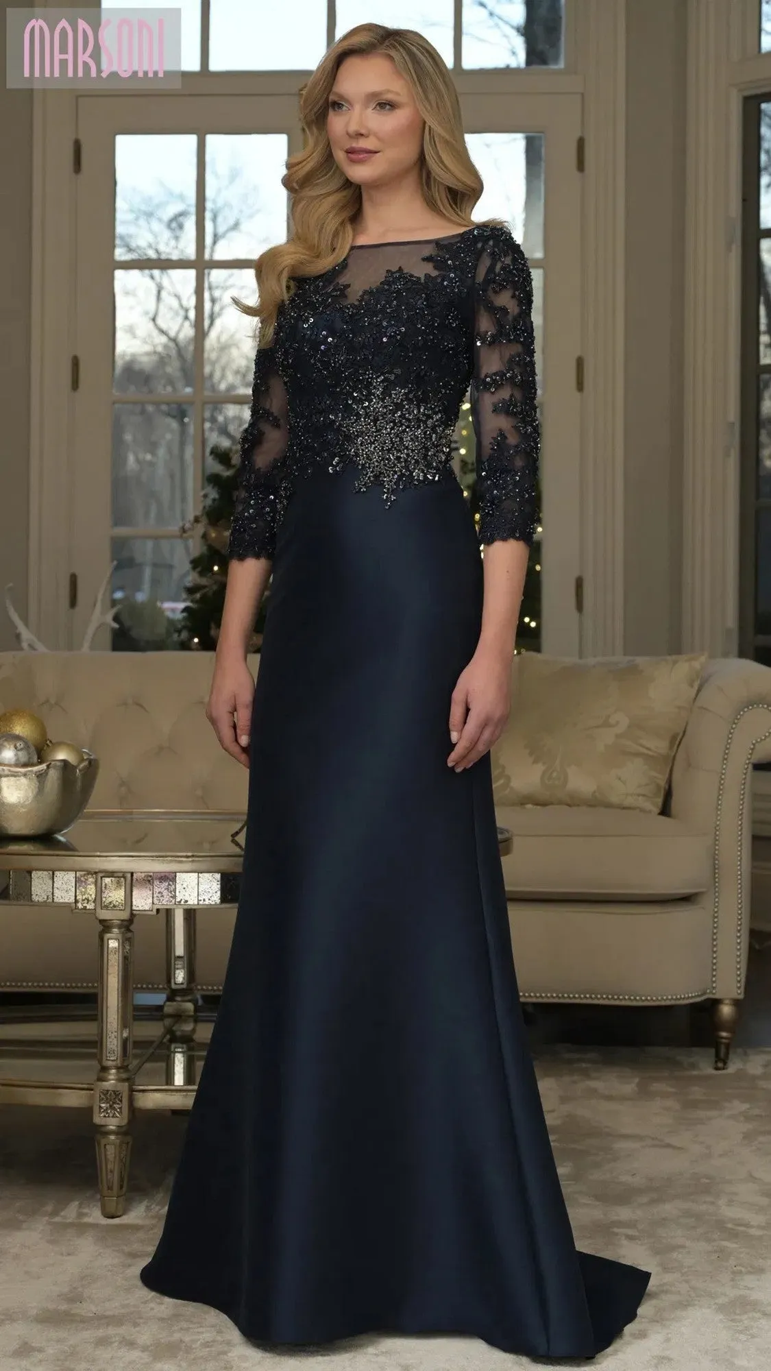Long Formal Dress: Marsoni MV1357 sold by PromGirl