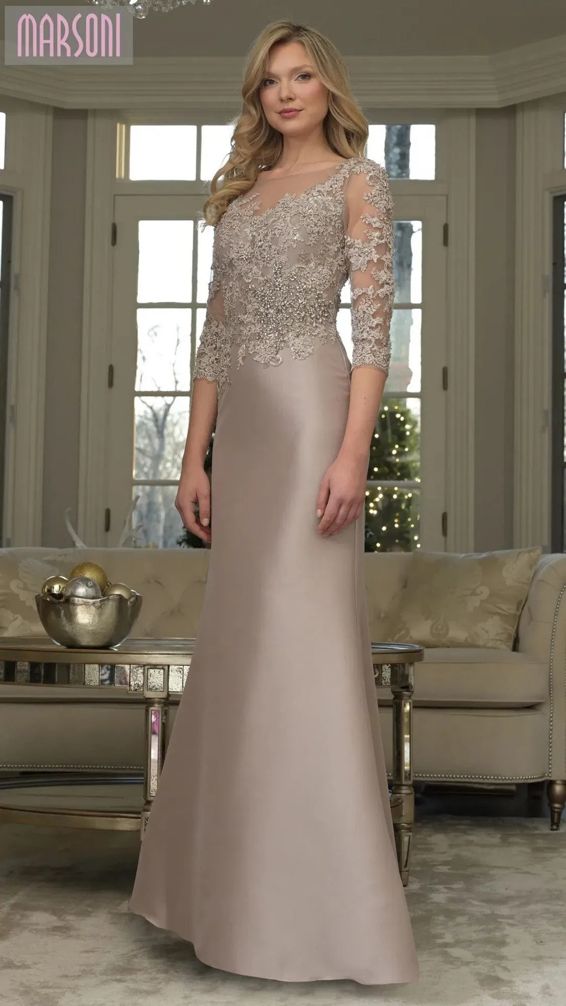 Long Formal Dress: Marsoni MV1357 sold by PromGirl product image thumbnail 3