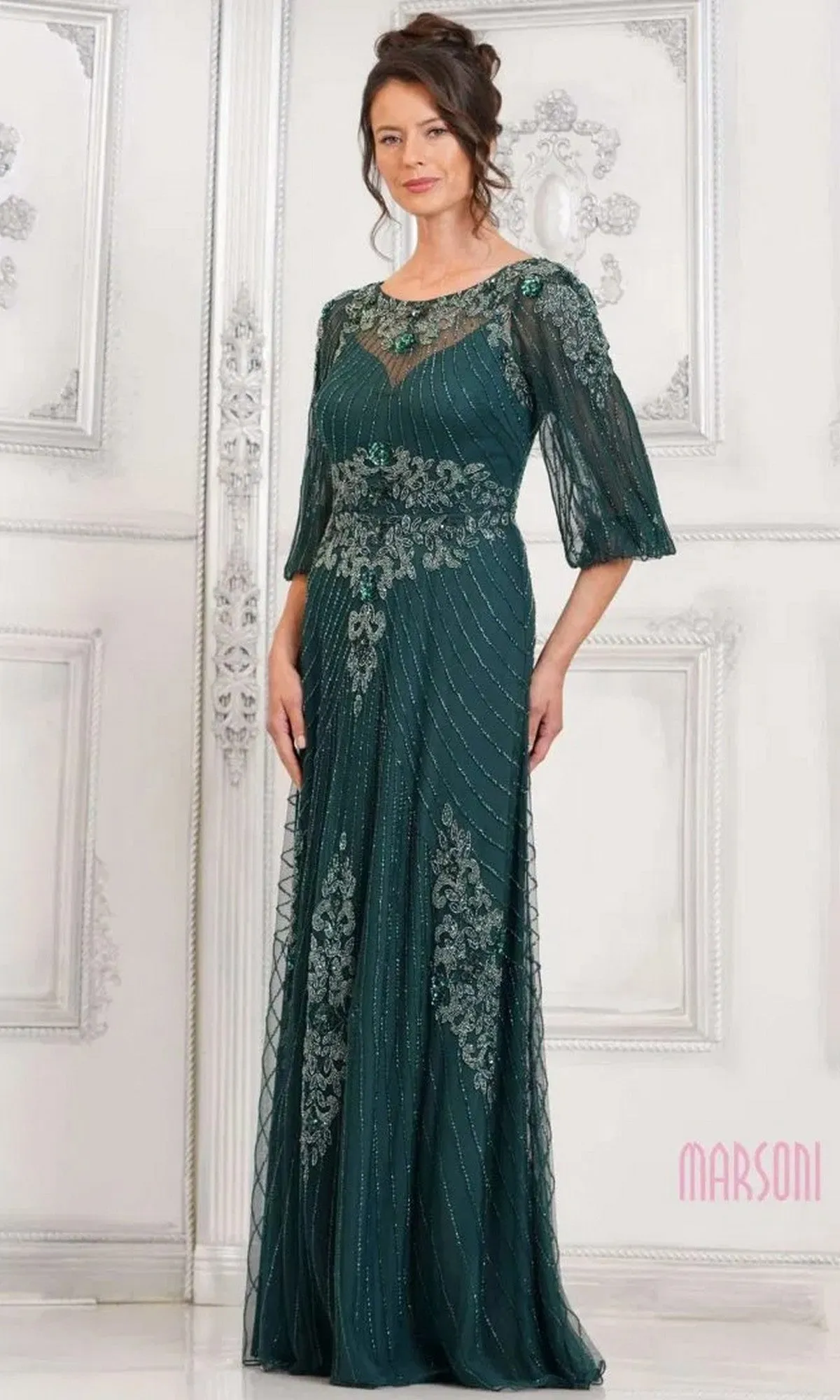 Long Formal Dress: Marsoni MV1323 sold by PromGirl product image thumbnail 3