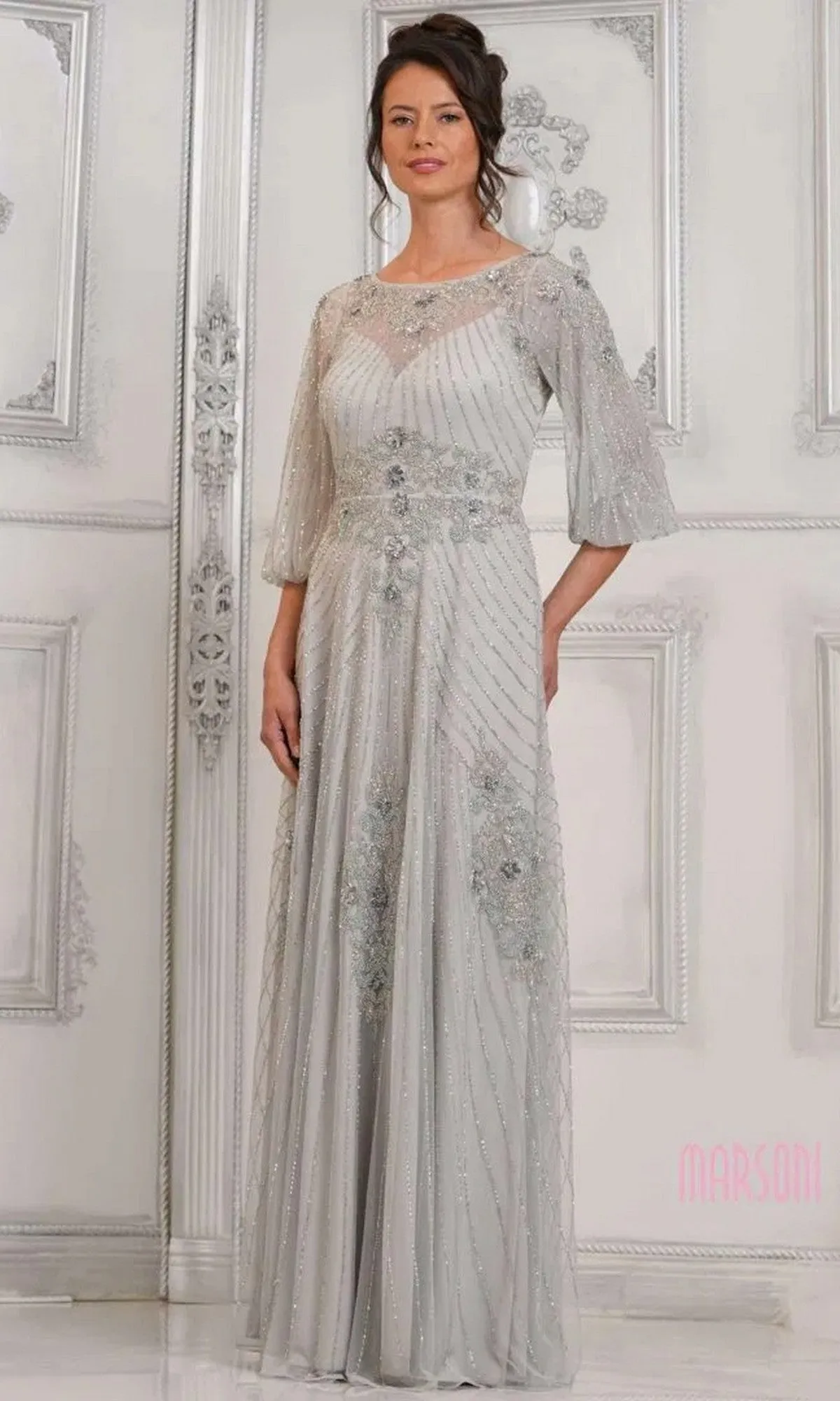 Long Formal Dress: Marsoni MV1323 sold by PromGirl product image thumbnail 4
