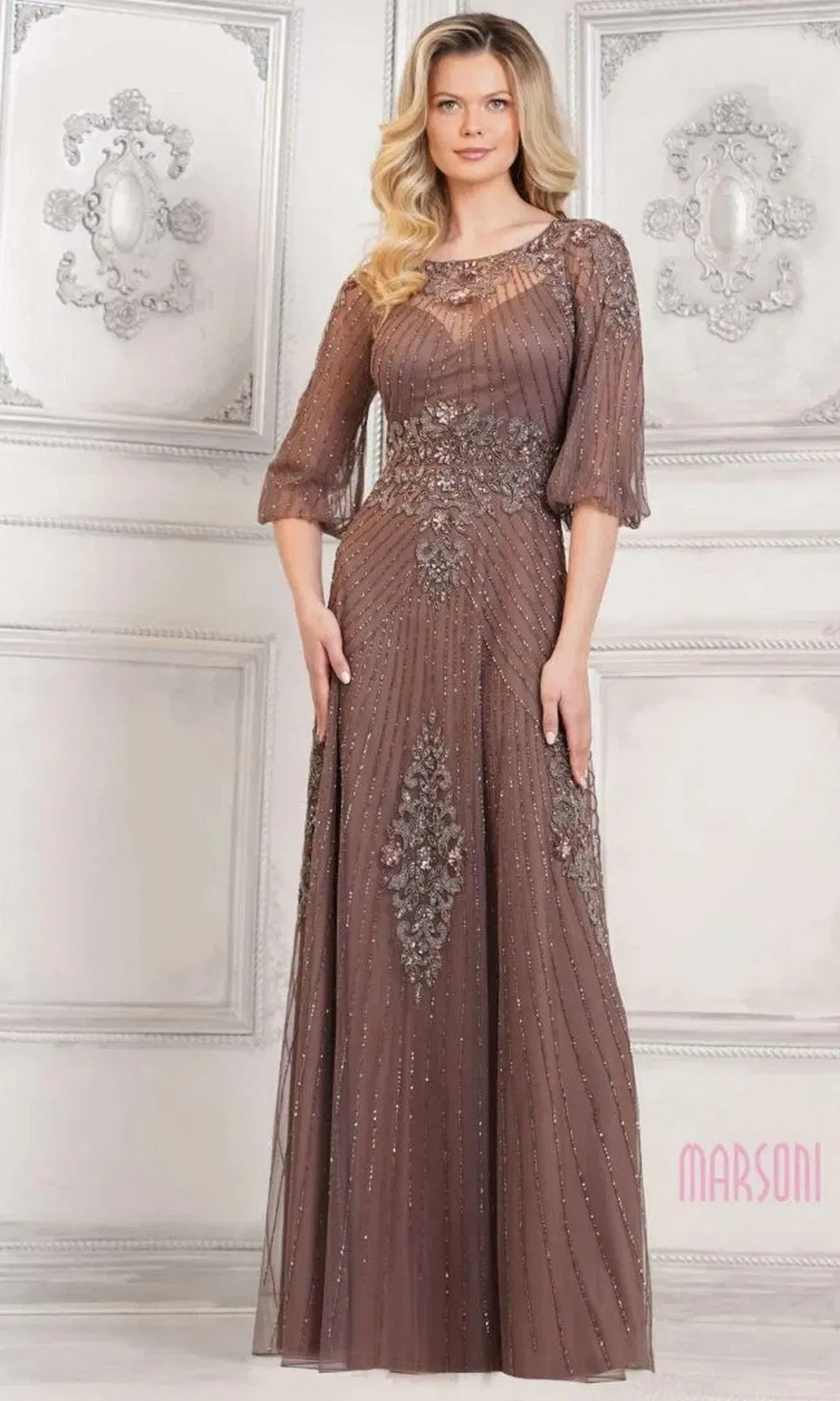 Long Formal Dress: Marsoni MV1323 sold by PromGirl