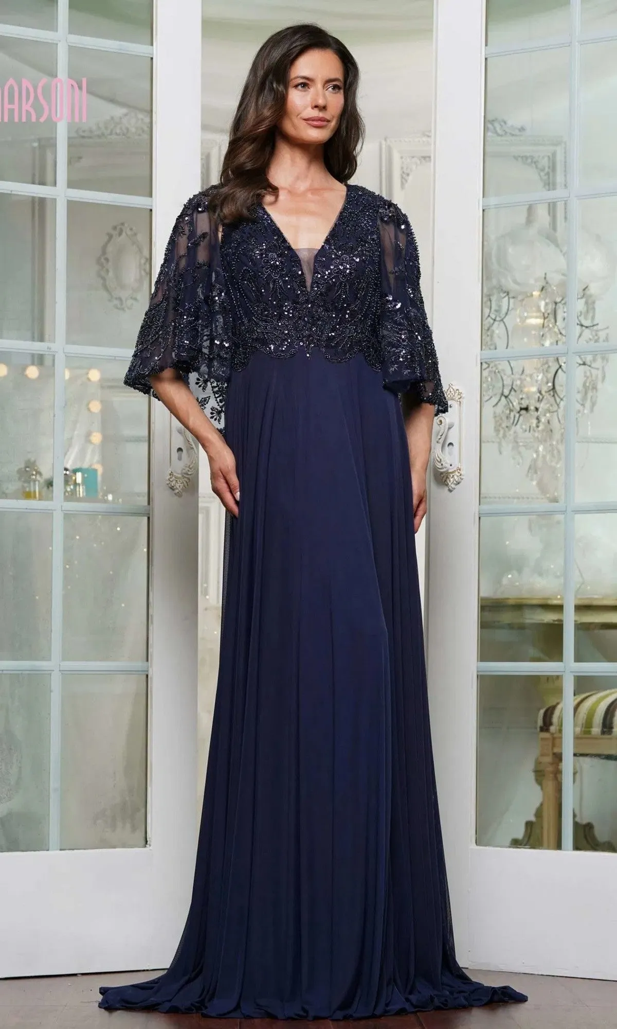 Long Formal Dress: Marsoni MV1302 sold by PromGirl product image thumbnail 4