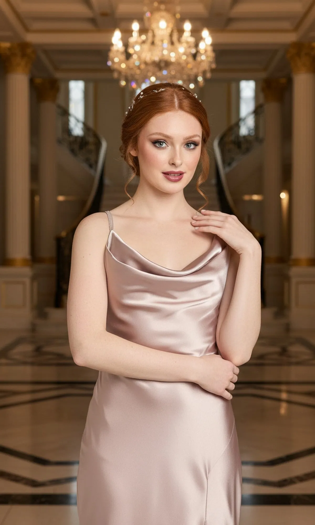Classic Long Satin Prom Dress: Morgan 19189 sold by PromGirl product image thumbnail 3