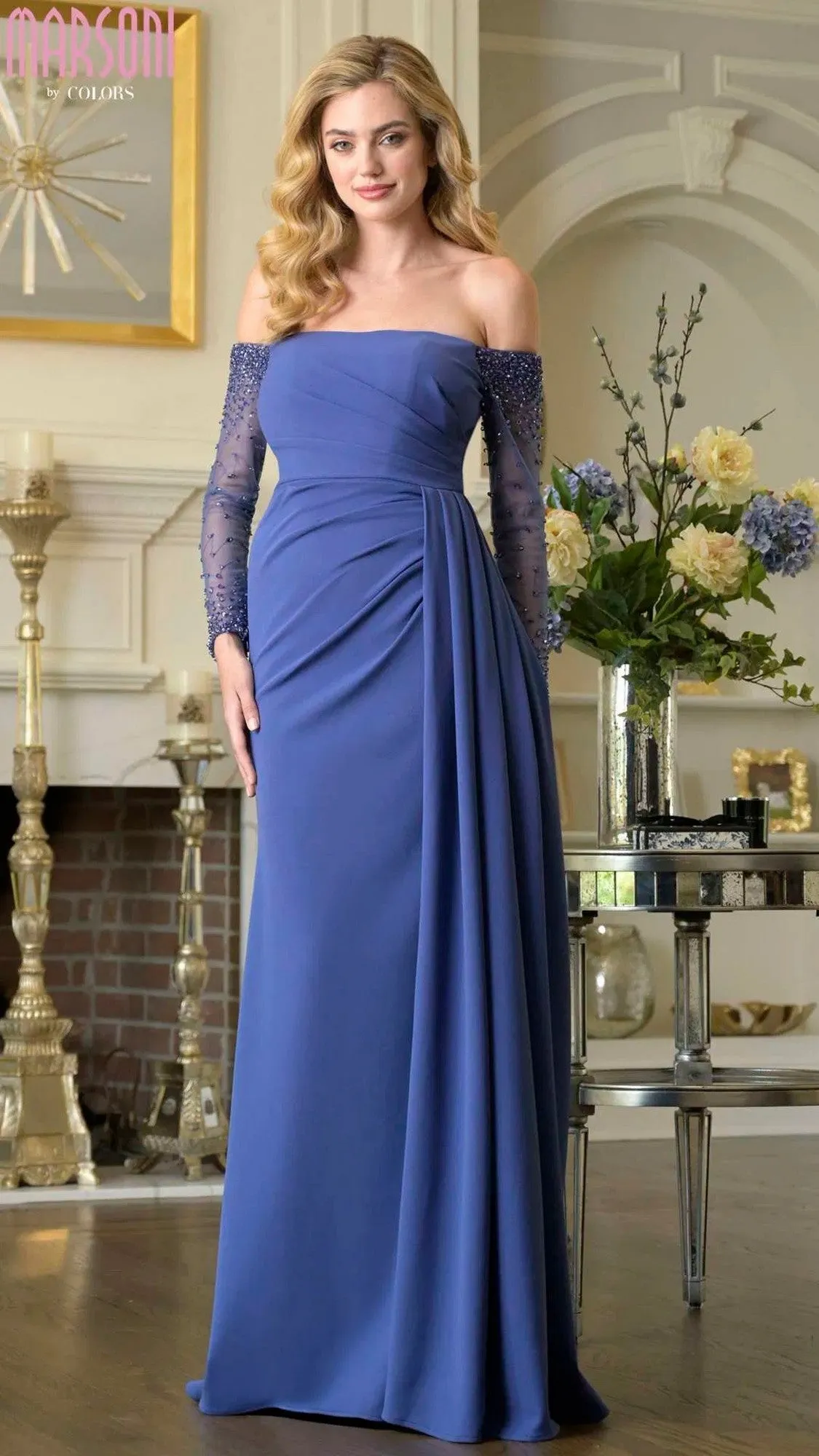 Long Formal Dress: Marsoni M344 sold by PromGirl product image thumbnail 3