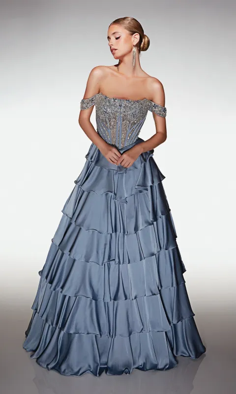 Long Prom Dress: Alyce 62035 sold by PromGirl