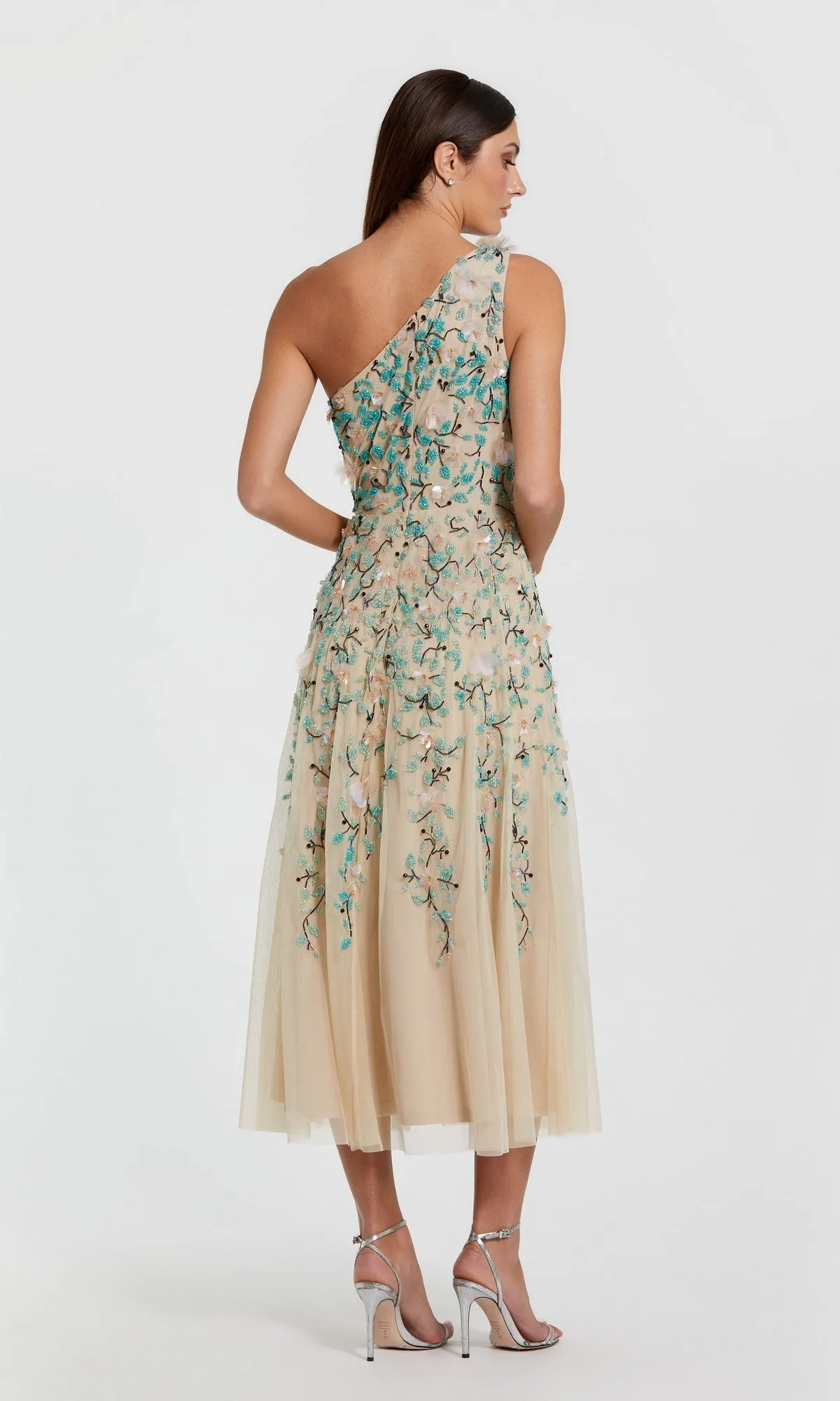 Midi Wedding Guest Dress: Mac Duggal 10086 sold by PromGirl product image thumbnail 2
