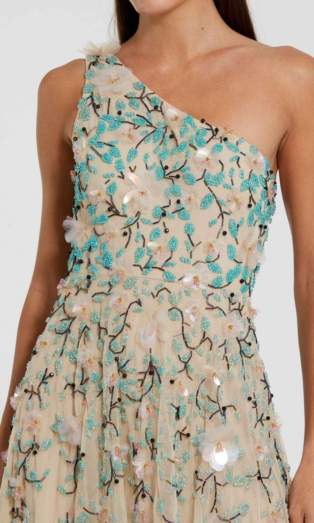 Midi Wedding Guest Dress: Mac Duggal 10086 sold by PromGirl product image thumbnail 3