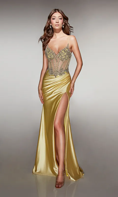 Long Prom Dress: Alyce 62154 sold by PromGirl