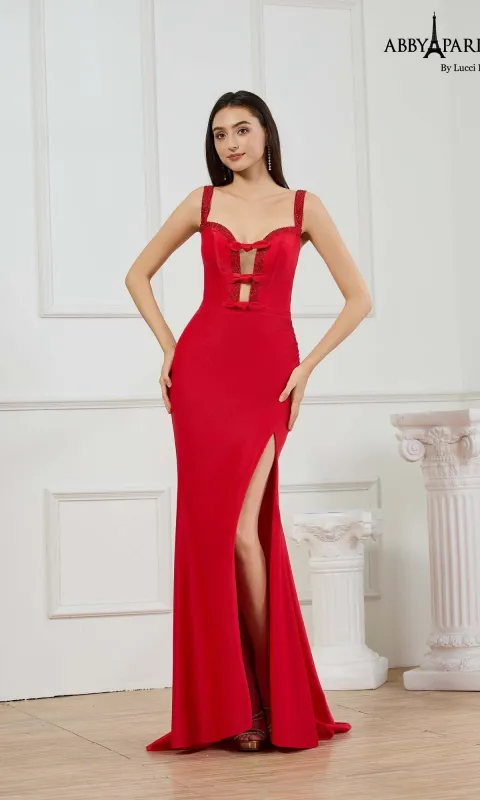 Long Prom Dress: Abby Paris 90399 sold by PromGirl