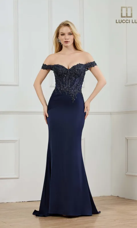 Long Prom Dress: Lucci Lu 1471 made by PromGirl