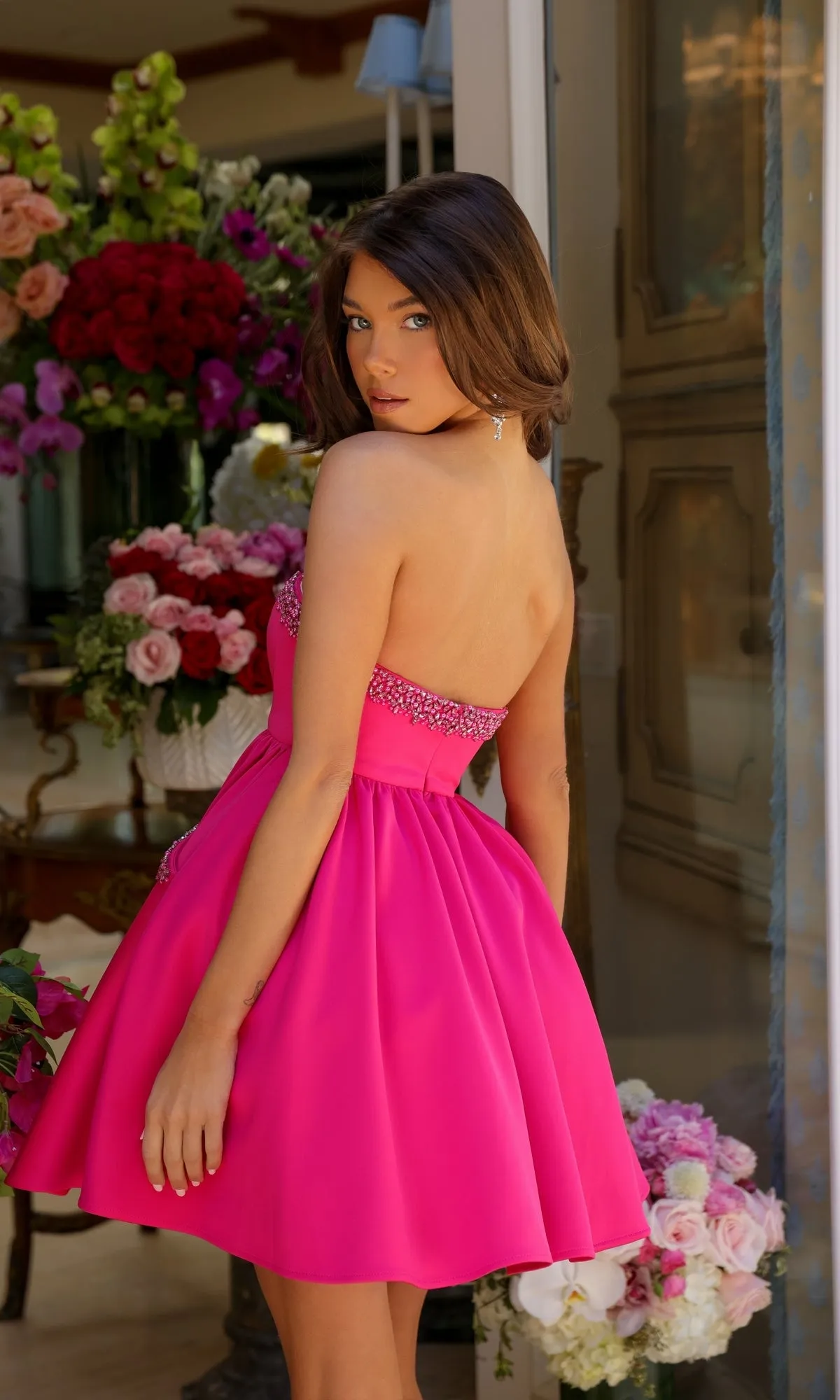 Strapless Short Hoco Dress: Ava Presley 29837 sold by PromGirl product image thumbnail 2