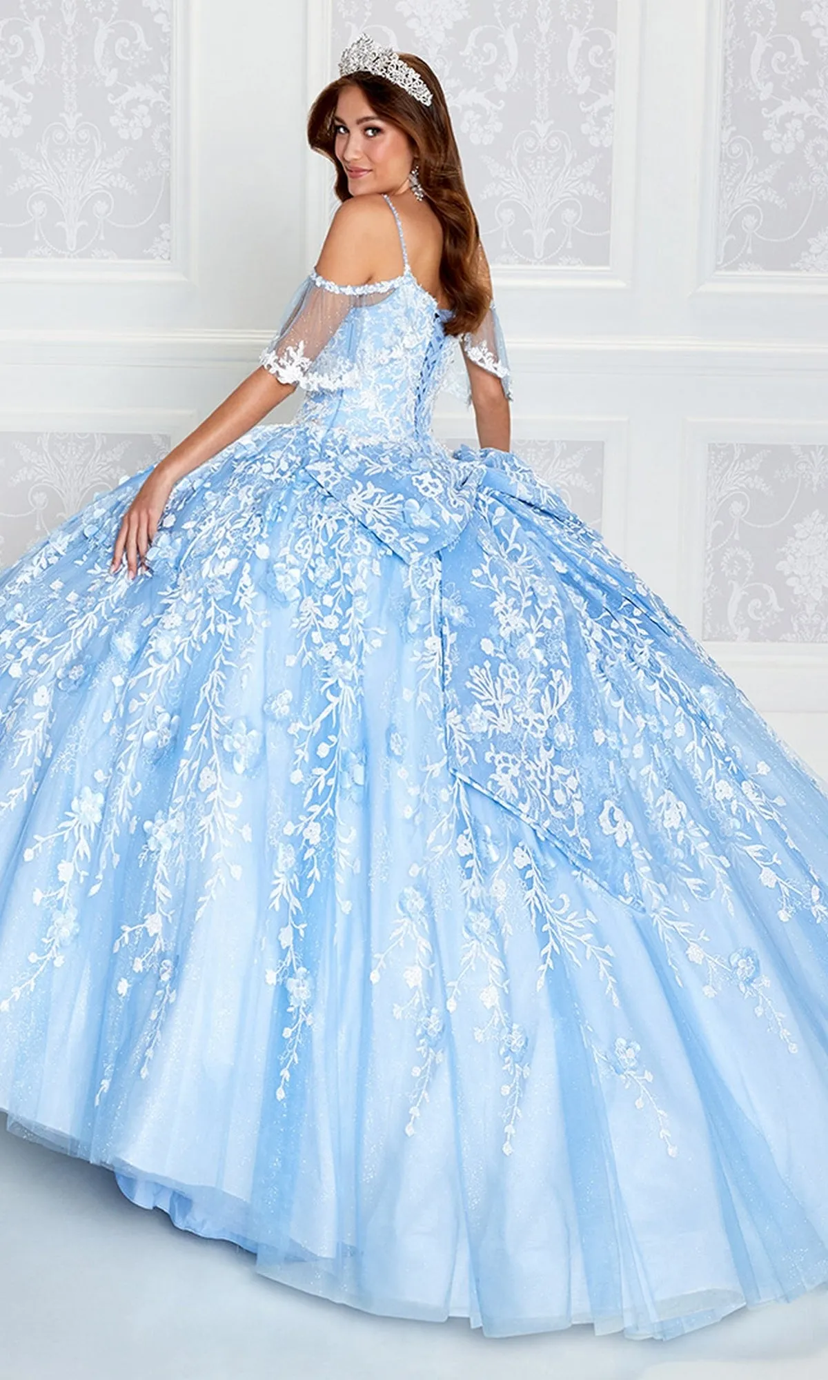 Cold-Shoulder Princesa Quinceanera Dress PR12271 sold by PromGirl product image thumbnail 2