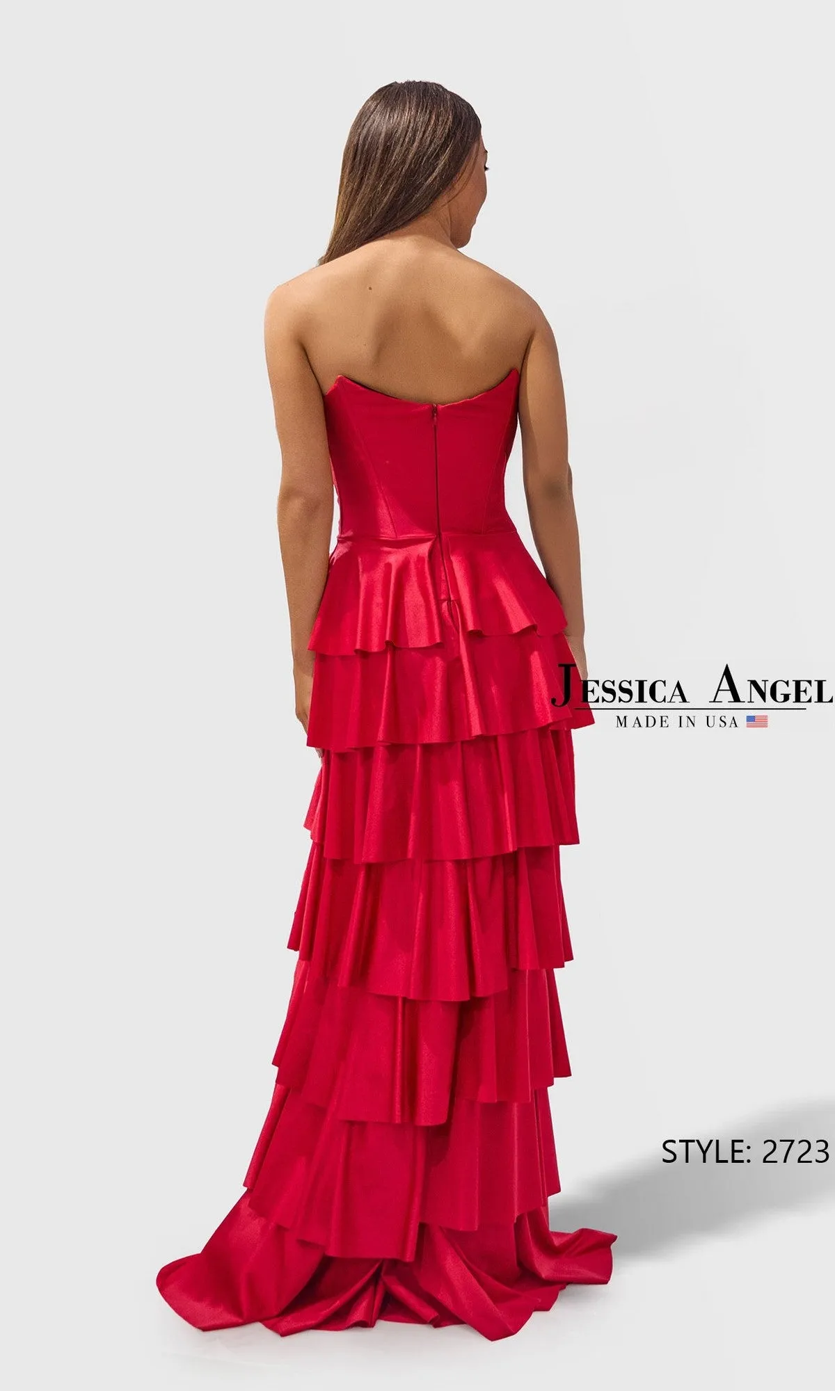 Strapless Ruffled Prom Gown: Jessica Angel 2723 sold by PromGirl product image thumbnail 2
