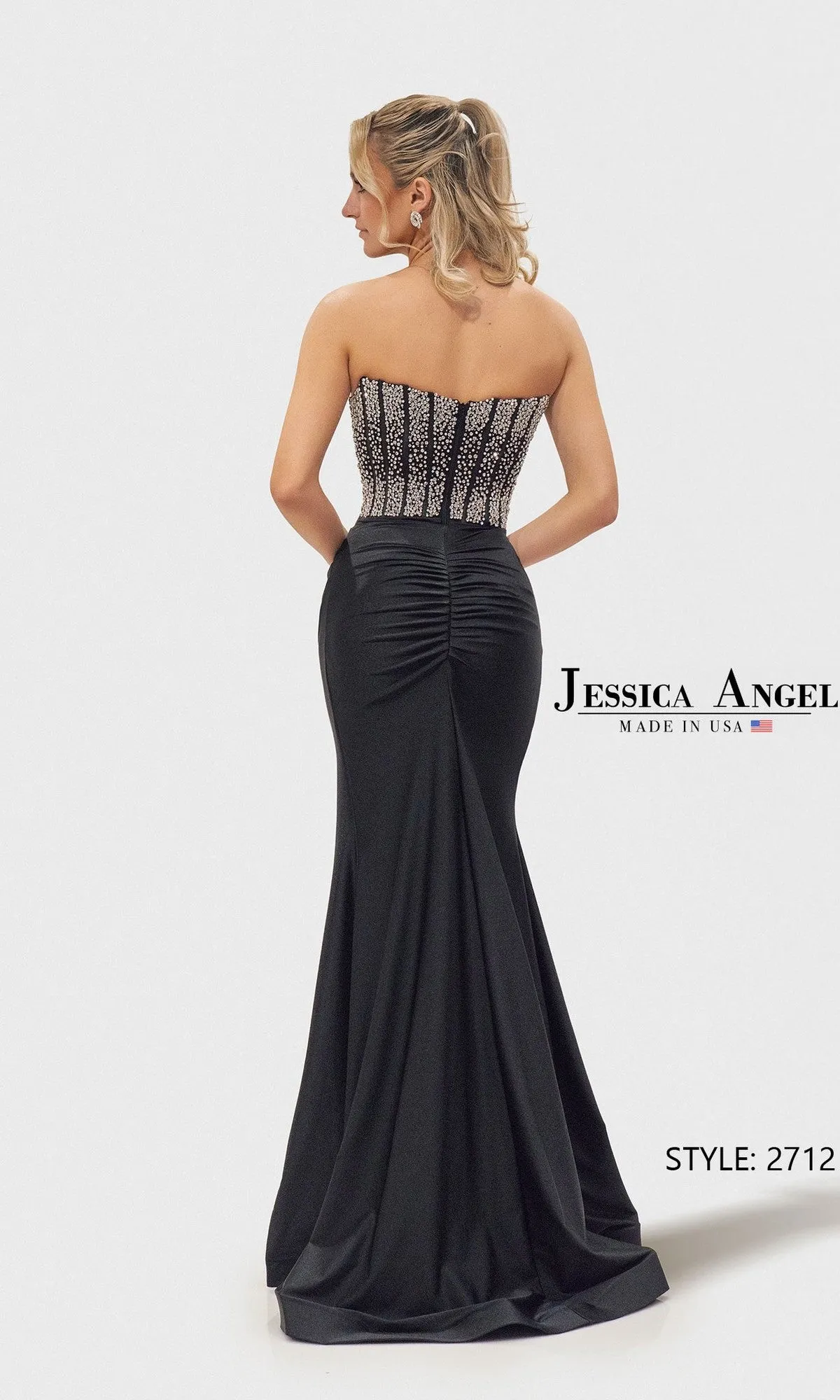 Strapless Long Prom Gown: Jessica Angel 2712 sold by PromGirl product image thumbnail 2