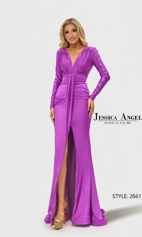 Long Sleeve Long Formal Dress: Jessica Angel 2661 made by PromGirl