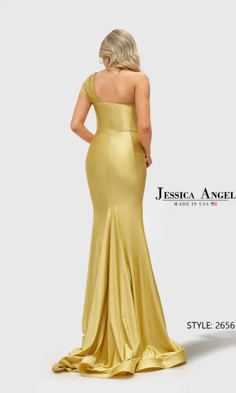 One-Shoulder Long Prom Dress: Jessica Angel 2656 made by PromGirl