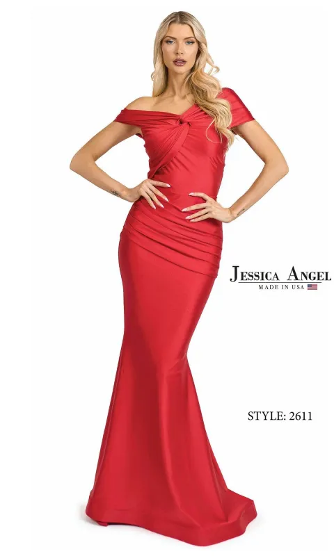 Off-Shoulder Long Prom Dress: Jessica Angel 2611 sold by PromGirl