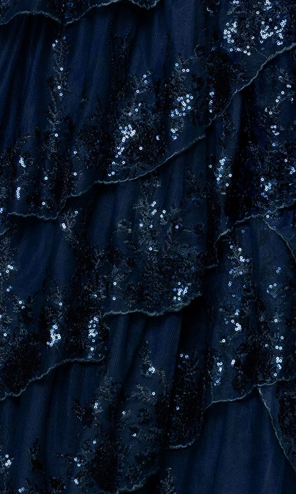 Sequim Navy Prom Ball Gown: Blondie Nites 6126BN sold by PromGirl product image thumbnail 4