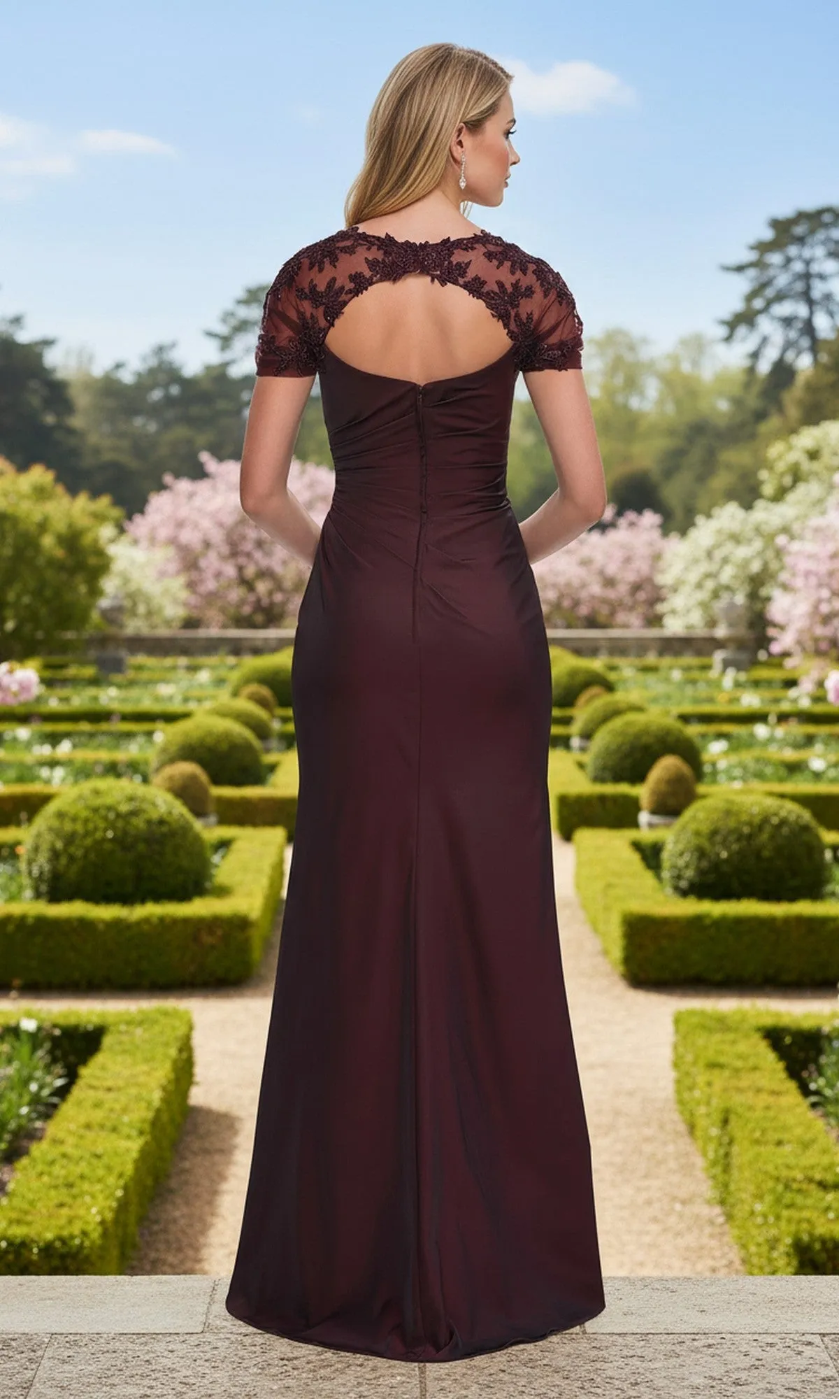 Back Cut-Out Long Formal Dress: La Femme 33579 sold by PromGirl product image thumbnail 2