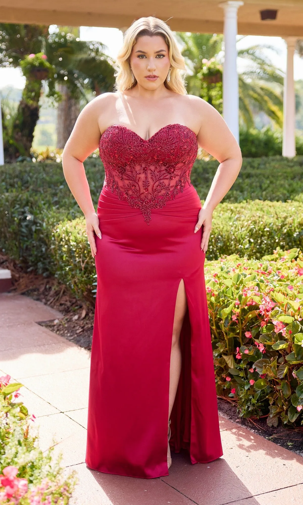 Long Plus-Size Prom Dress: Primavera 14109 sold by PromGirl product image thumbnail 4