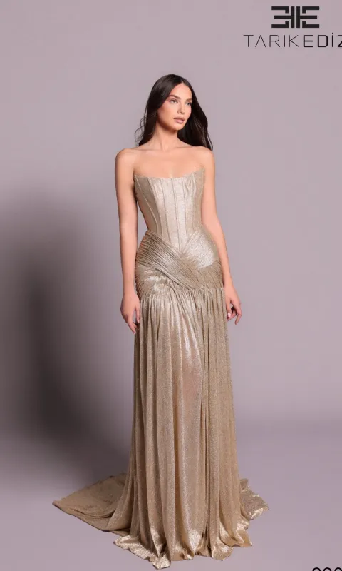Long Formal Dress: Tarik Ediz 99055 made by Tarik Ediz