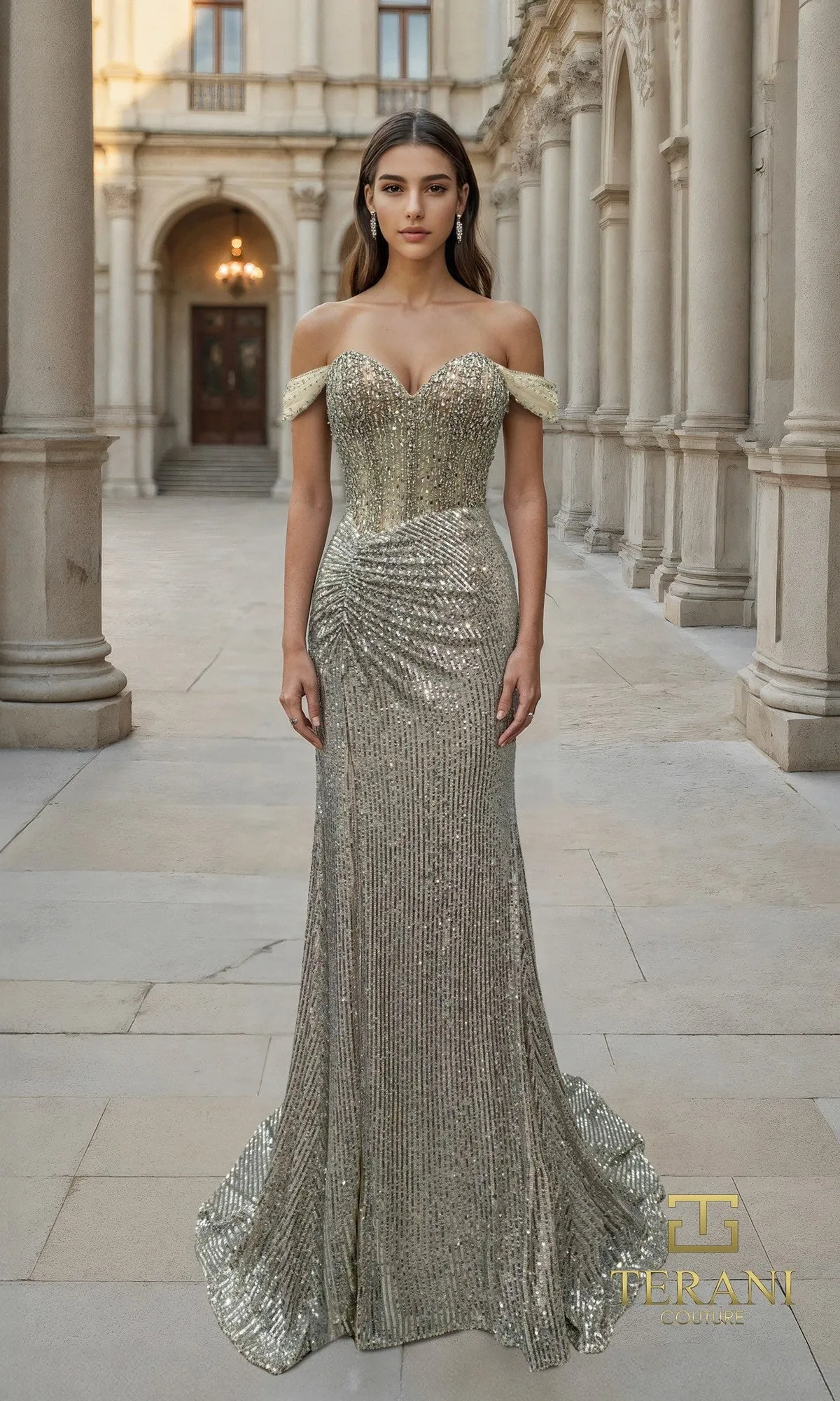 Long Formal Dress: Terani 261P6106 sold by PromGirl product image thumbnail 3