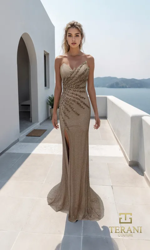 Long Formal Dress: Terani 261P6079 made by Terani Couture