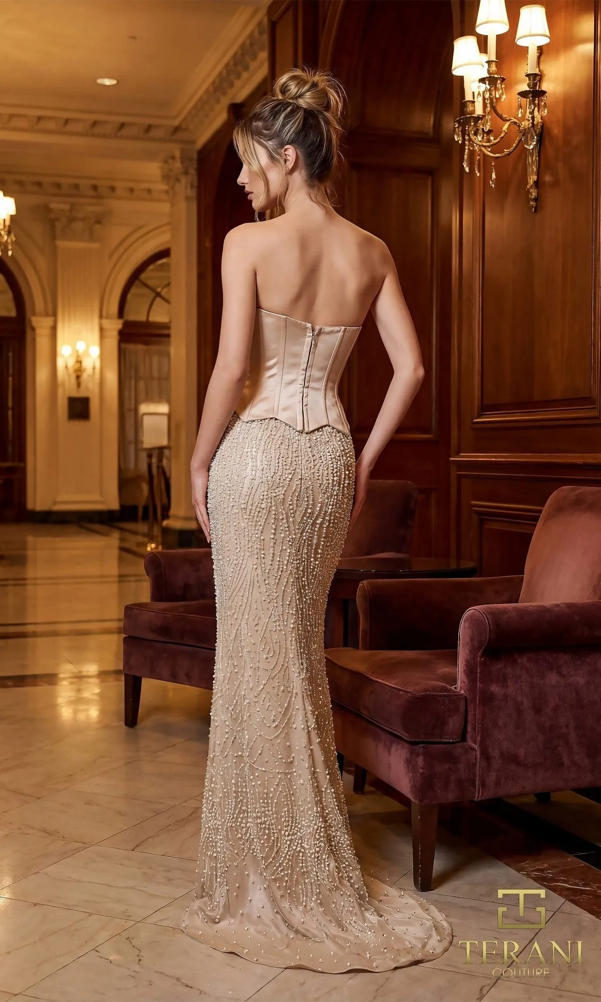 Long Formal Dress: Terani 261E6238 sold by PromGirl product image thumbnail 2