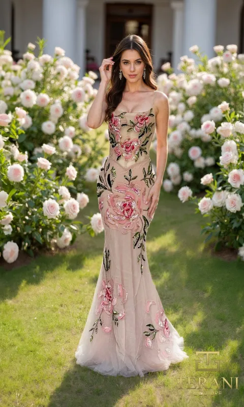 Long Formal Dress: Terani 261P6677 made by PromGirl