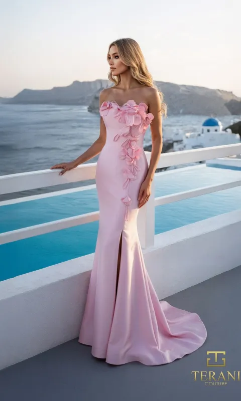 Long Formal Dress: Terani 261E6670 made by Terani Couture