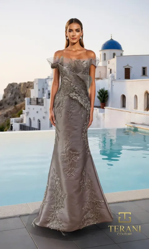 Long Formal Dress: Terani 261E6270 made by PromGirl