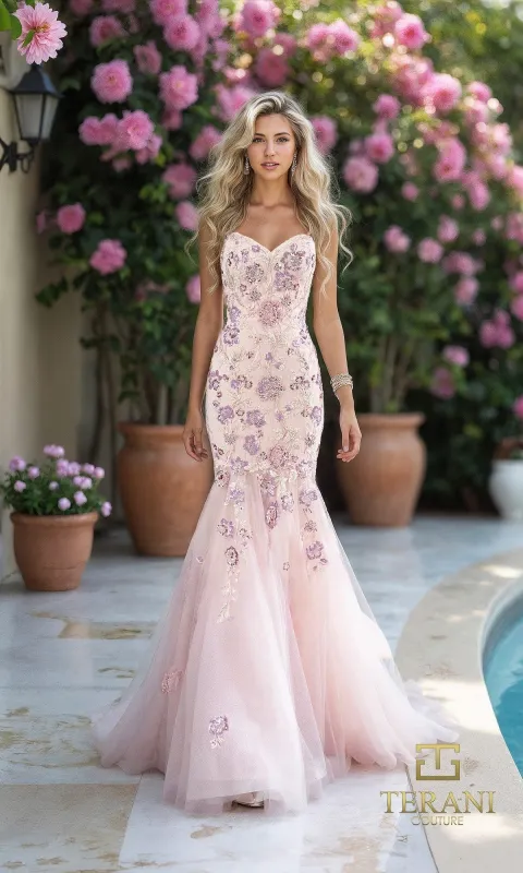 Long Formal Dress: Terani 261P6193 made by Terani Couture