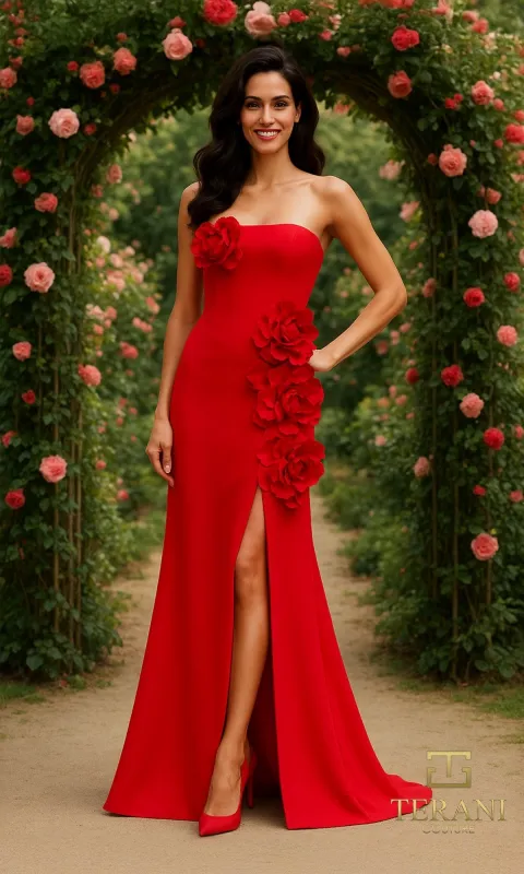 Long Formal Dress: Terani 261E6698 made by Terani Couture