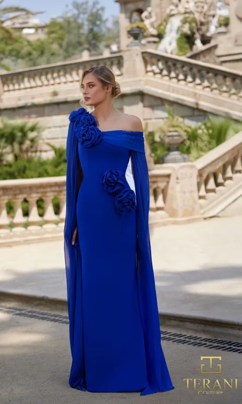 Long Formal Dress: Terani 261M6474 made by PromGirl