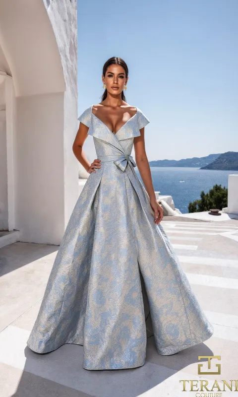 Long Formal Dress: Terani 261M6443 made by PromGirl