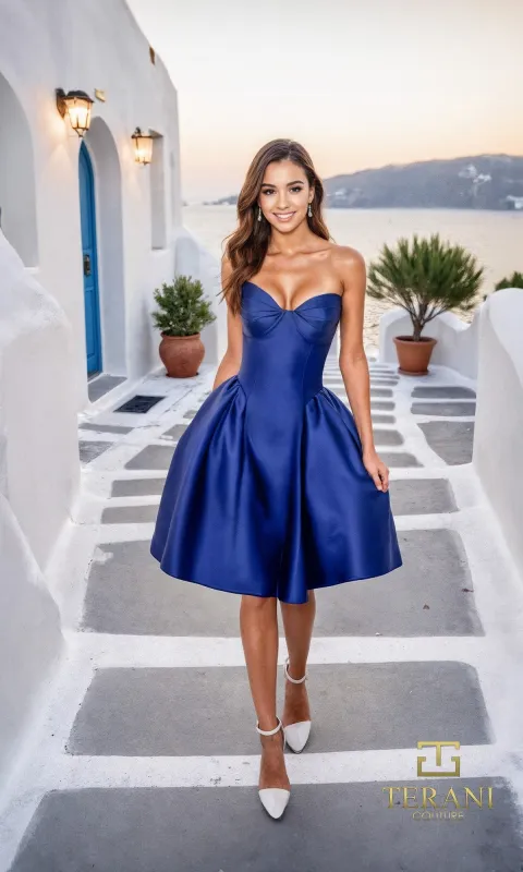 Short Prom Dress: Terani 261P6176 made by Terani Couture