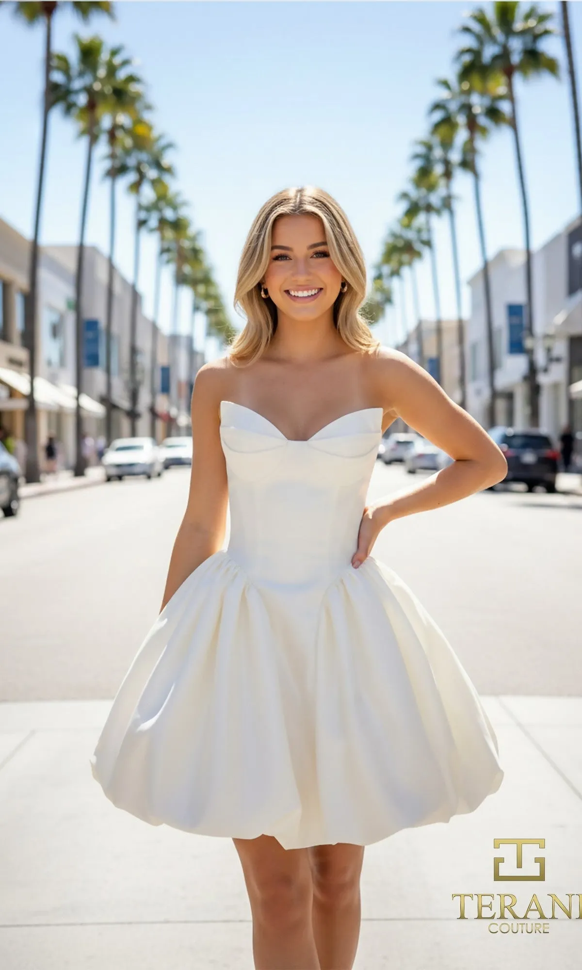 Short Prom Dress: Terani 261P6176 sold by PromGirl product image thumbnail 4