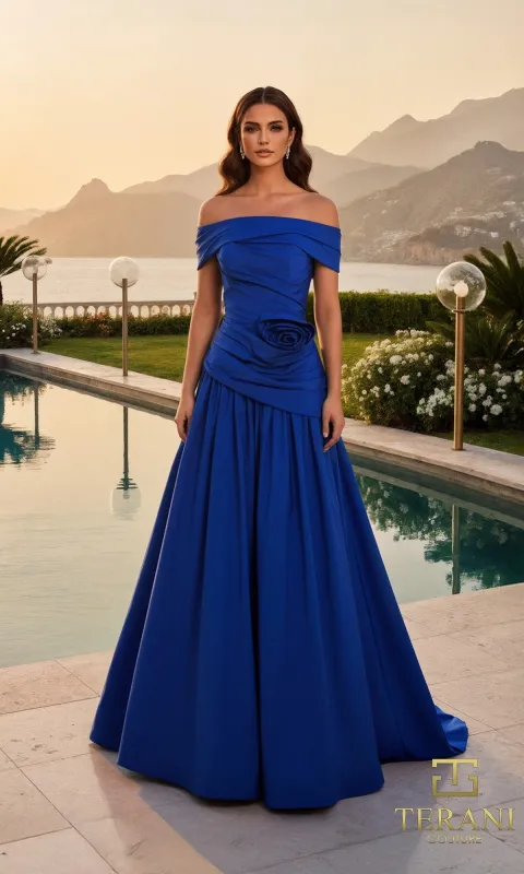 Long Formal Dress: Terani 261M6419 made by PromGirl