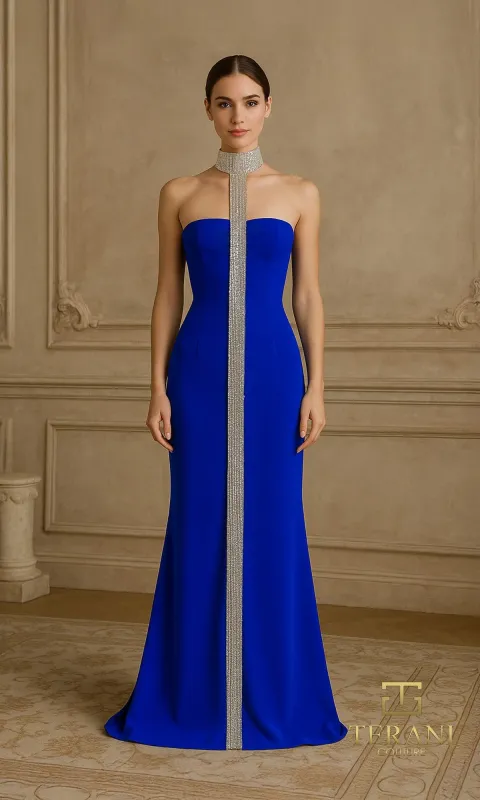 Long Formal Dress: Terani 261E6119 made by PromGirl