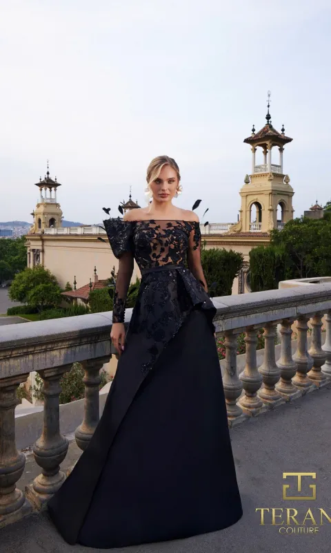 Long Formal Dress: Terani 261M6410 made by PromGirl