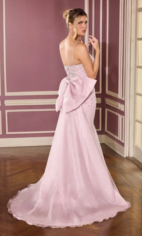 Beaded Mermaid Prom Dress with Bow: CLCB167 made by PromGirl
