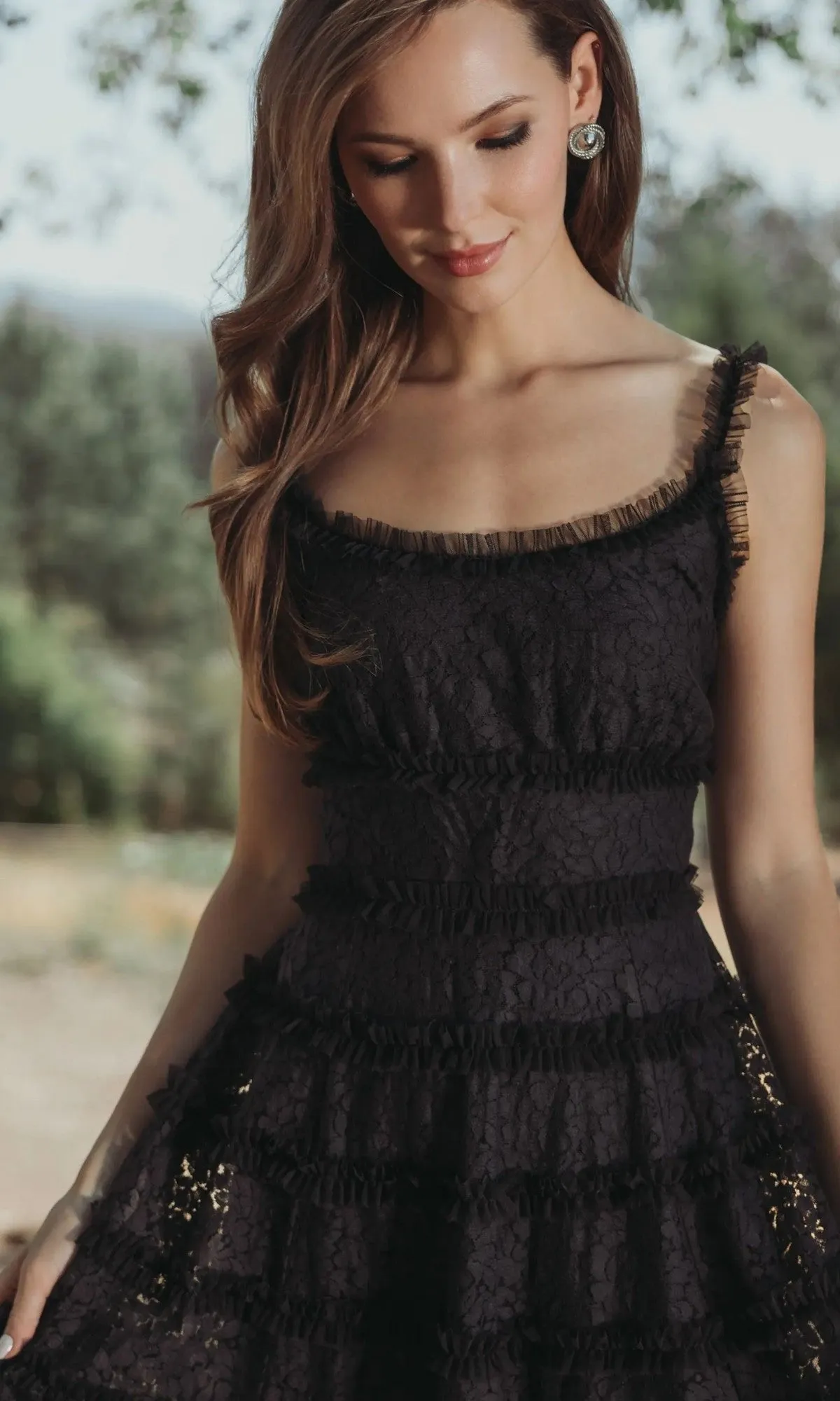 Floral Lace Long Formal Dress: Mac Duggal 8372 sold by PromGirl product image thumbnail 3