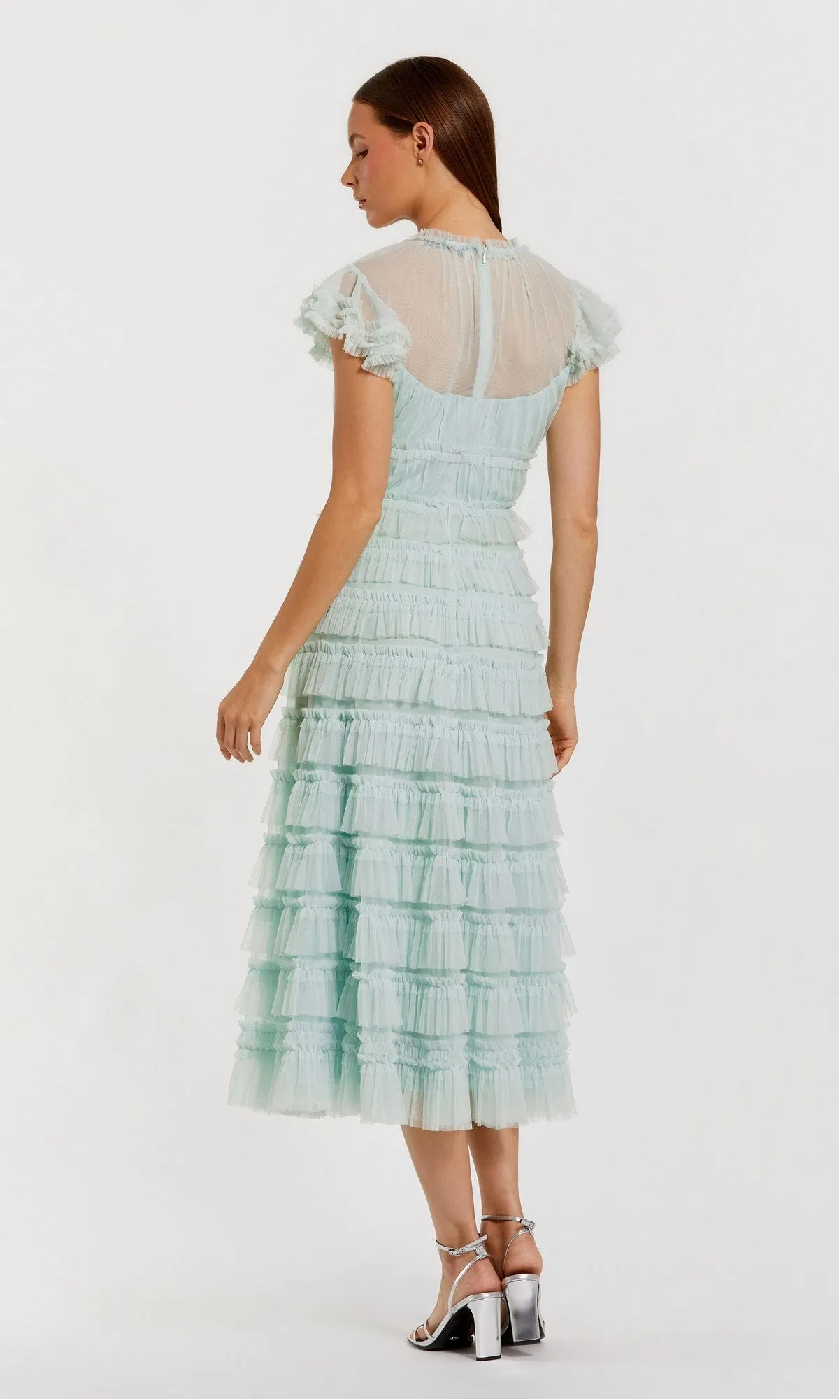 Midi Wedding Guest Dress: Mac Duggal 8285 sold by PromGirl product image thumbnail 2