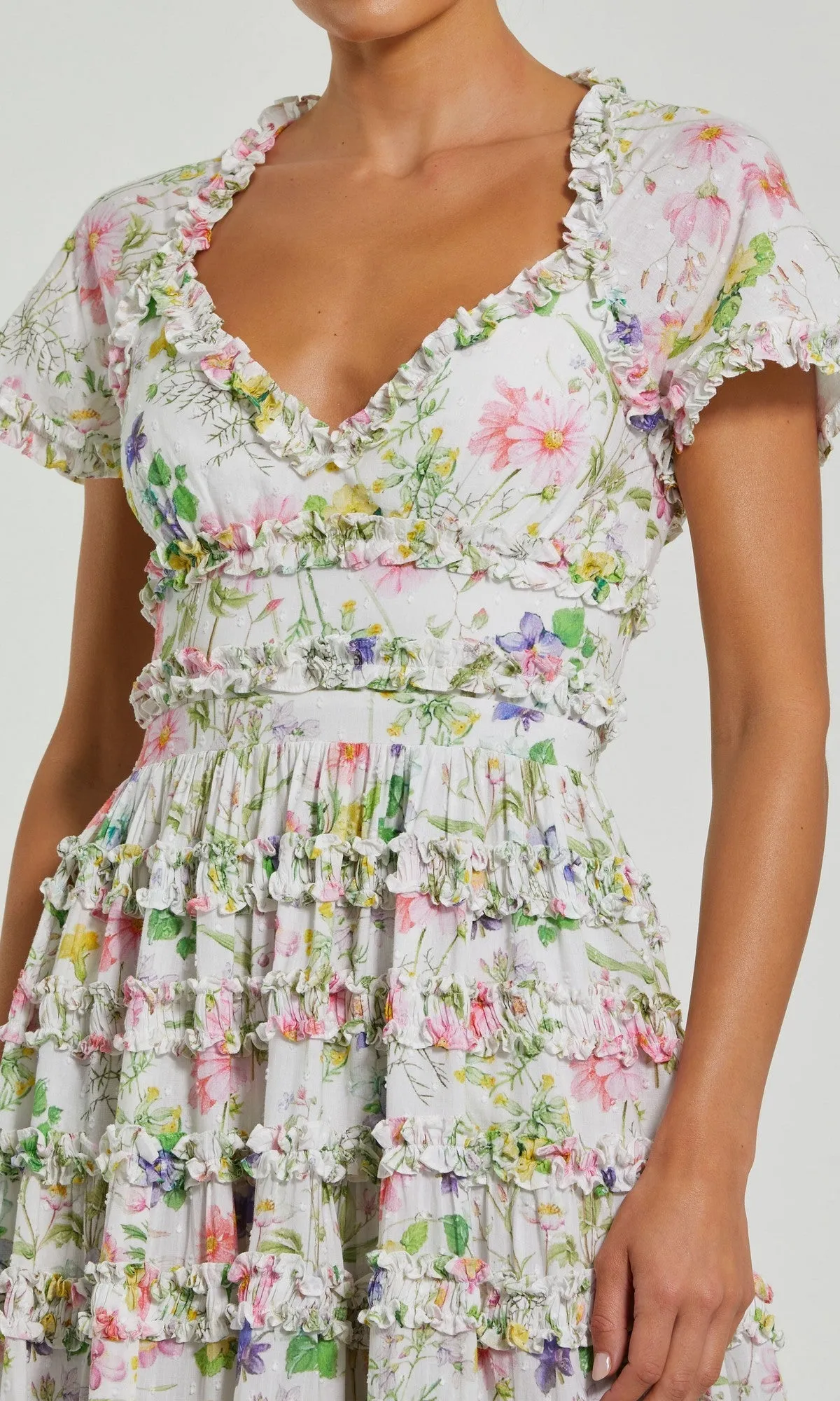 Midi Wedding Guest Dress: Mac Duggal 8079 sold by PromGirl product image thumbnail 3