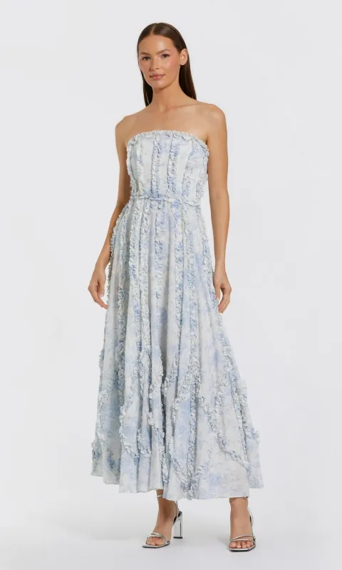 Floral Wedding Guest Dress: Mac Duggal 8265 made by Mac Duggal