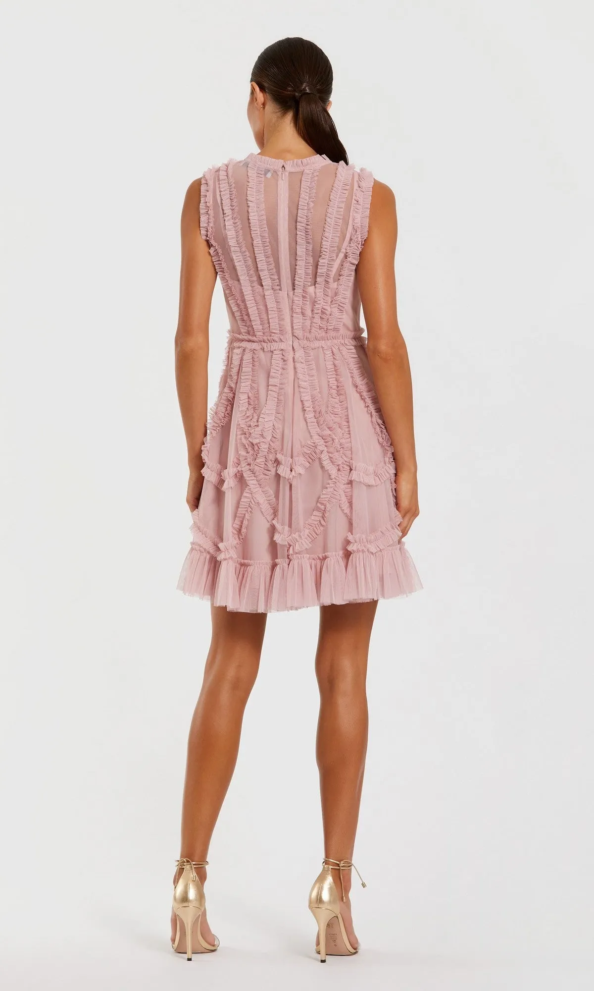 Short Wedding Guest Dress: Mac Duggal 8289 sold by PromGirl product image thumbnail 5