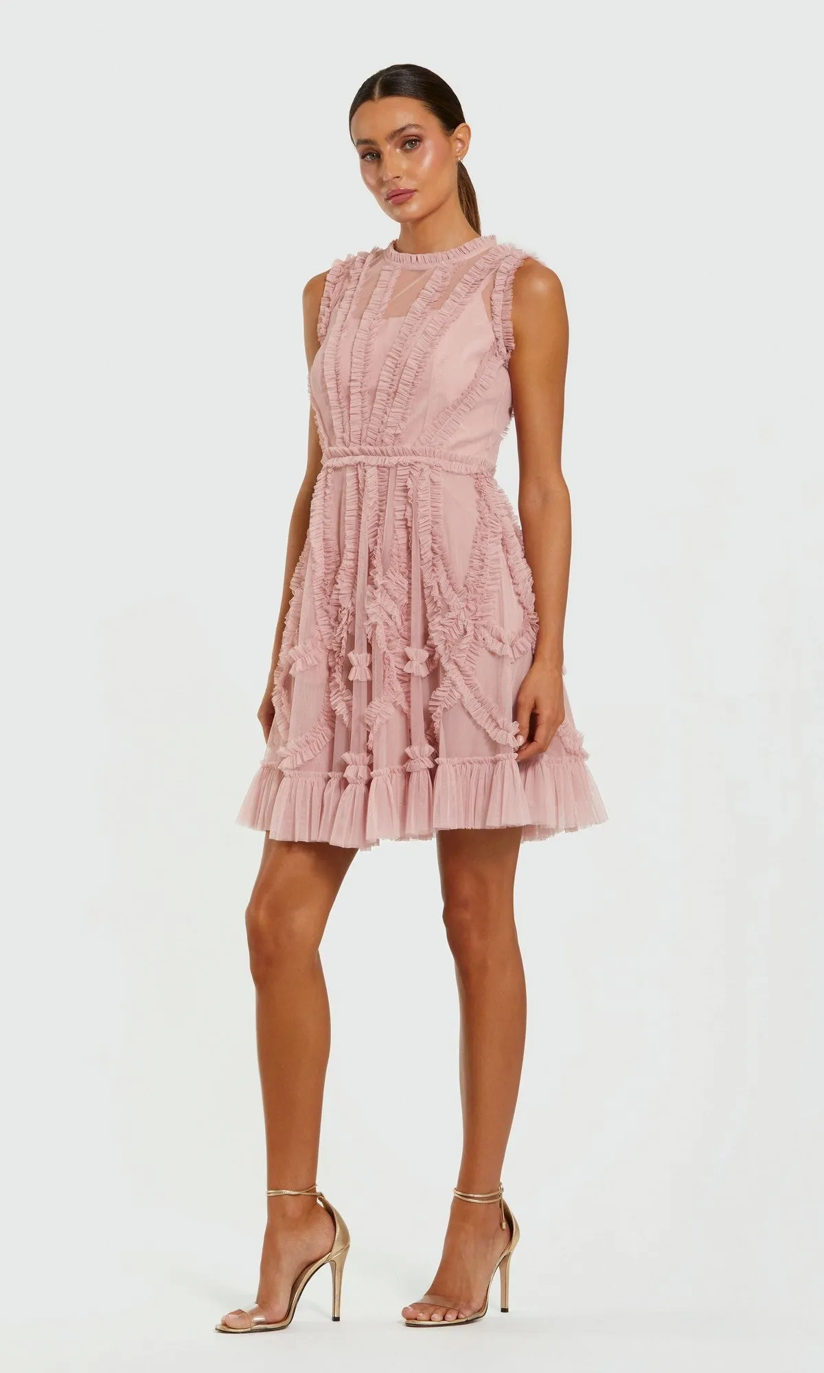 Short Wedding Guest Dress: Mac Duggal 8289 sold by PromGirl product image thumbnail 3