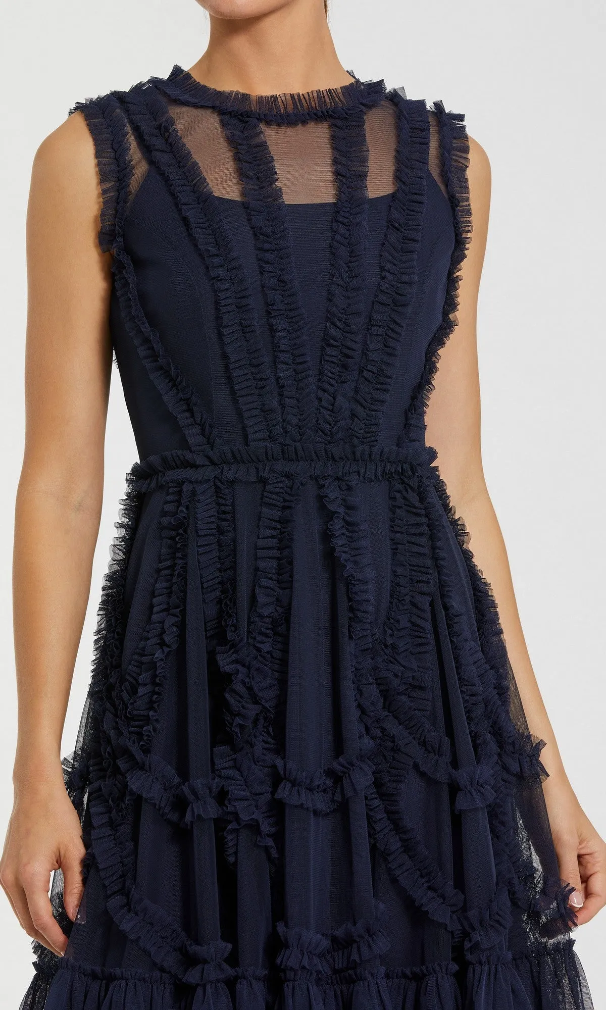 Short Wedding Guest Dress: Mac Duggal 8289 sold by PromGirl product image thumbnail 4